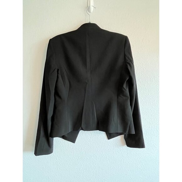 Theory Lana Edition 4 Open Front Blazer Virgin Wool Black Size 6‎ - Picture 5 of 13